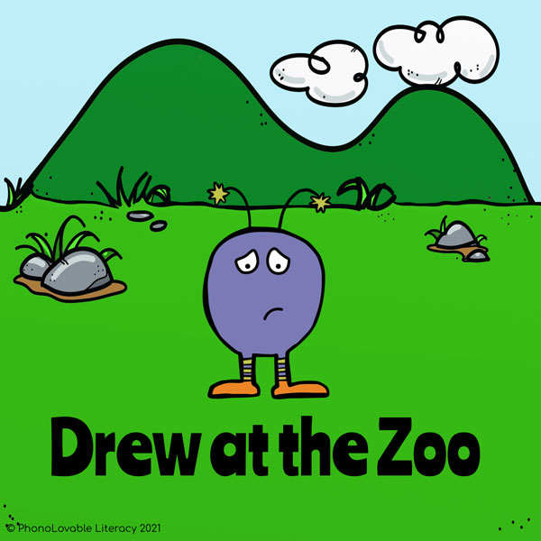 reading decodable text drew at the zoo long u