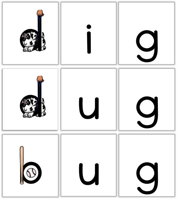 dig dug bug with plain letters