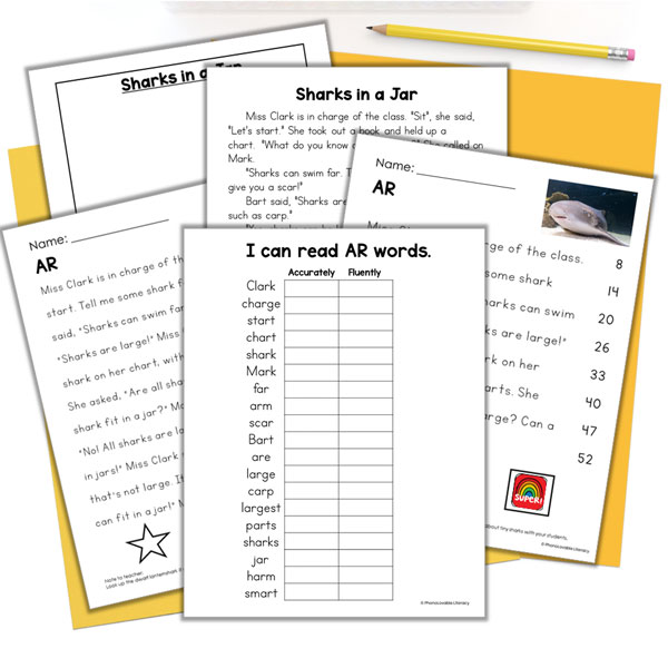 free ar worksheets with decodable passages