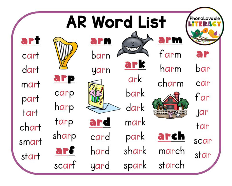 4 Letter Word With Ar In The Middle