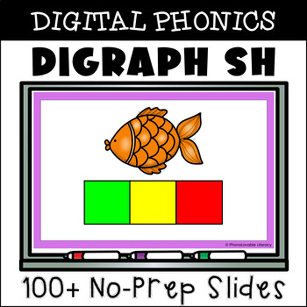 Digraphs: Sh- Words When You Only Have a Minute - Liz's Early