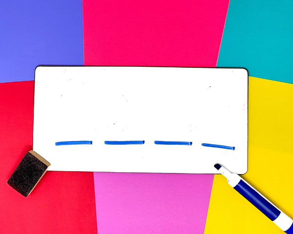 sentence dictation dry erase board