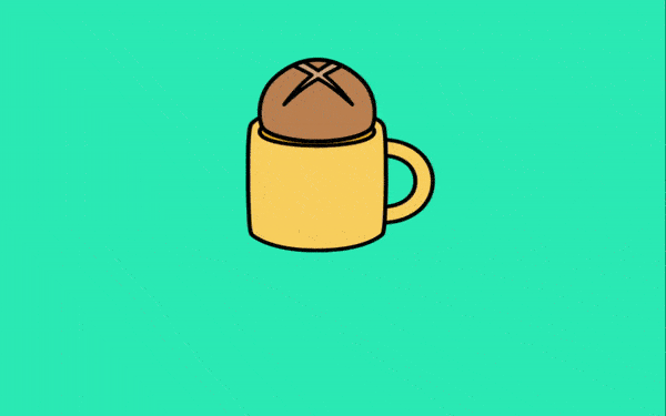 encoding sentence example bun on mug