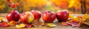 Letter sound a featured image of apples in fall.