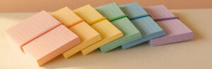 Structured literacy activities featured image of stacks of colored index cards.